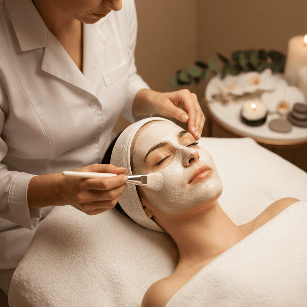 Professional aesthetics treatment in luxury setting